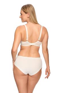Biustonosz z koronką Semi-Soft Kasandra 1283 półusztywniany ecru mokka