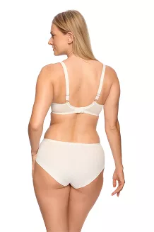 Biustonosz z koronką Semi-Soft Kasandra 1283 półusztywniany ecru mokka