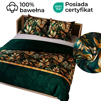 SELVA Komplet pościeli z bawełny satynowej 160x200cm 100072/SAT/000/160200/1