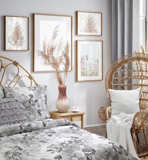 Pościel satynowa ST 200x220 Eurofirany stalowy