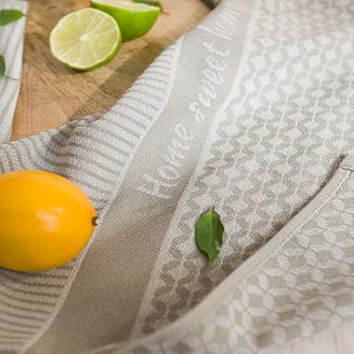 Ścierka kuchenna bawełna egipska SWEET HOME 50x70 geometryczny wzór beżowa