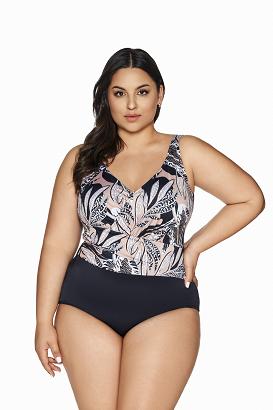 Strój kąpielowy jednoczęściowy padded SKJ 61 czarny latte