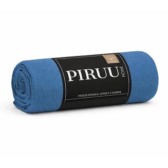 Prześcieradło jersey z gumką 120x200 niebieskie