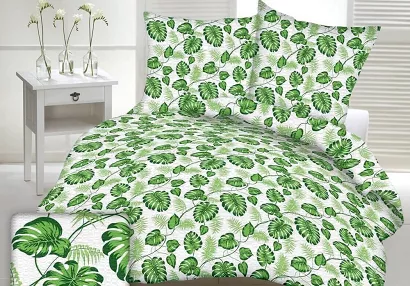 Pościel z kory 140x200 wzór egzotyczne liście