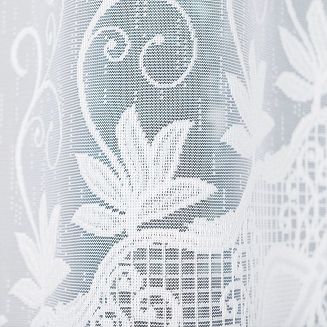 Firanka żakardowa gotowa na żabki JOWITA 250x120 biała