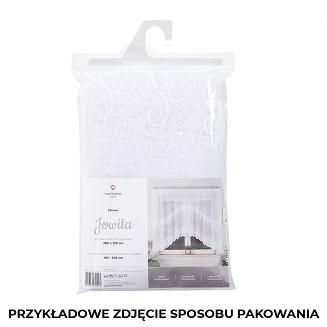 Firanka żakardowa gotowa na żabki JOWITA 250x120 biała