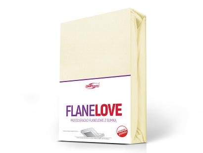 Prześcieradło flanelowe z gumką 160x200 Darymex kremowe
