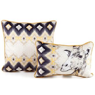 Poszewka dekoracyjna JIRAFA 45x45 Eurofirany złoty