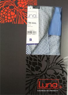 Piżama męska z tkaniny LUNA kod 780 - pudełko