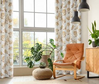 Zasłona gotowa na przelotkach AVANI 140x250 Eurofirany biały