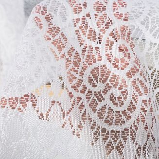 Firanka żakardowa gotowa na żabki VIOLETTA 300x180 biała