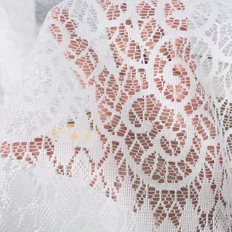 Firanka żakardowa gotowa na żabki VIOLETTA 300x180 biała