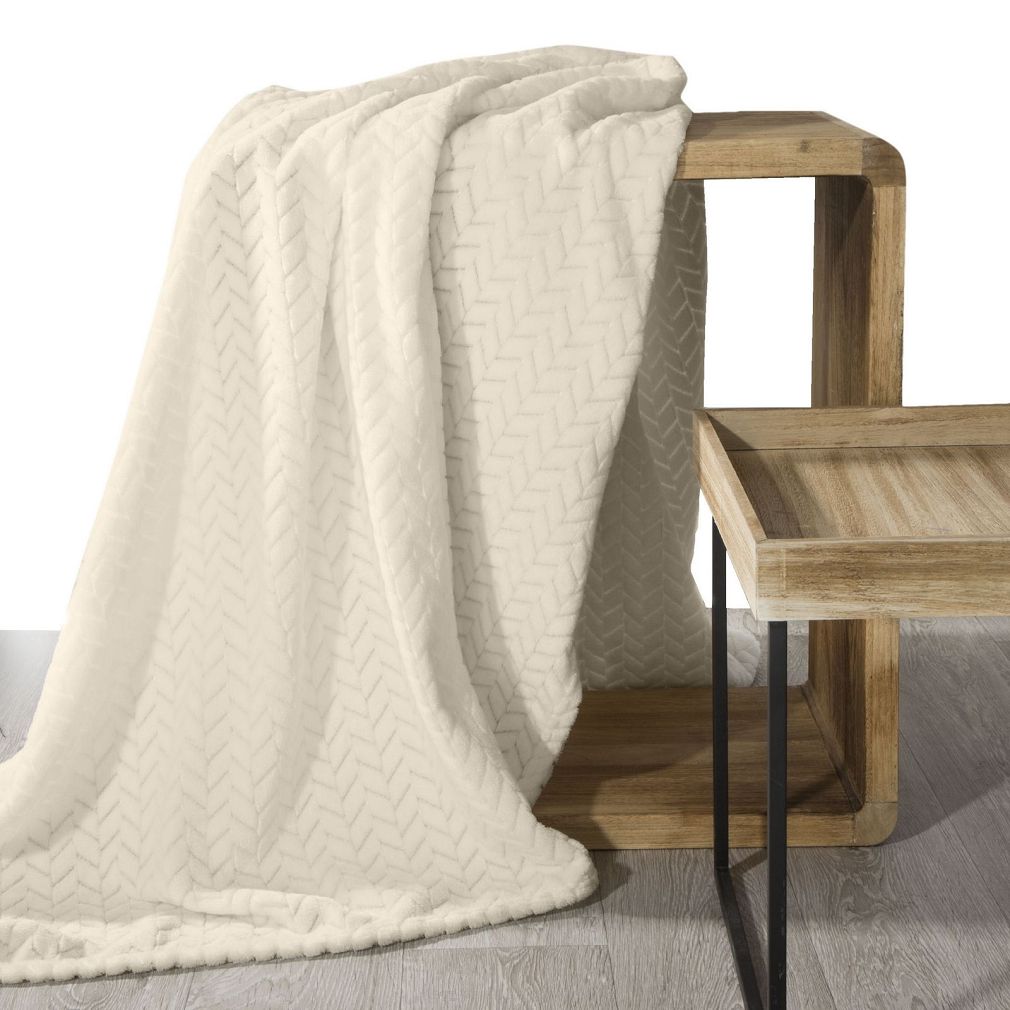 Koc narzuta CINDY 170x210 Design91 beżowy