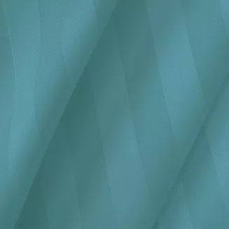 Poszewka satyna bambusowo-bawełniana STRIPE SEA TURQUOISE 50x60 Darymex jednokolorowa turkusowa