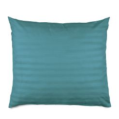 Poszewka satyna bambusowo-bawełniana STRIPE SEA TURQUOISE 50x60 Darymex jednokolorowa turkusowa