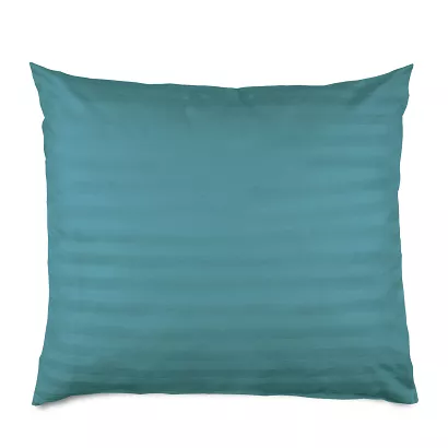 Poszewka satyna bambusowo-bawełniana STRIPE SEA TURQUOISE 50x60 Darymex jednokolorowa turkusowa