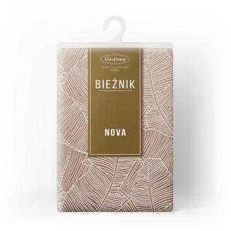 Obrus dekoracyjny ISLA 40x140 Eurofirany ciemnobeżowy