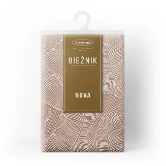 Obrus dekoracyjny ISLA 40x140 Eurofirany ciemnobeżowy