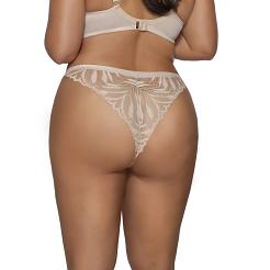 Brazyliany damskie z koronką AV 2106 beżowe