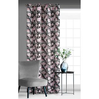 Zasłona gotowa na przelotkach BELLIS 140x250 Eurofirany fioletowy/jasnowrzosowy