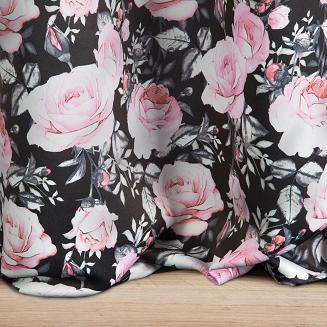 Zasłona gotowa na przelotkach BELLIS 140x250 Eurofirany fioletowy/jasnowrzosowy