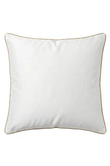 Poszewka bambusowa 40x40 biała ze złotą bizą