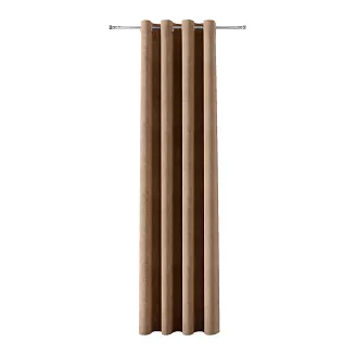 Zasłona gotowa na przelotkach SOFT 140x260 jasnobrązowa