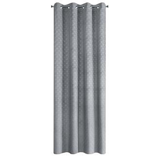 Zasłona gotowa na przelotkach JULIA 140x250 Eurofirany stalowy