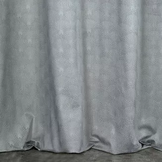Zasłona gotowa na przelotkach JULIA 140x250 Eurofirany stalowy