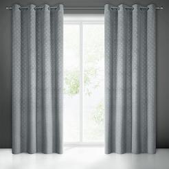 Zasłona gotowa na przelotkach JULIA 140x250 Eurofirany stalowy