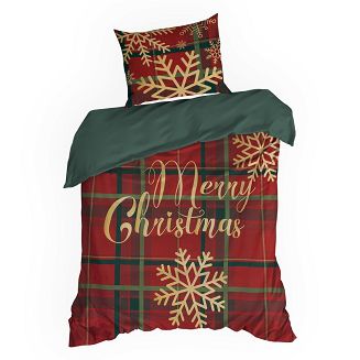 Komplet pościeli świąteczny POS 160x200 Eurofirany czerwony