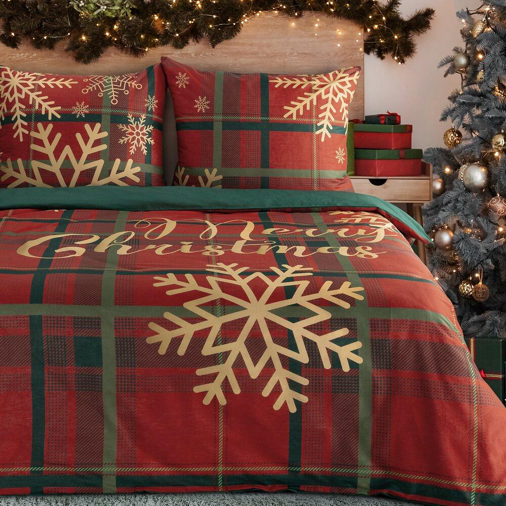 Komplet pościeli świąteczny POS 160x200 Eurofirany czerwony