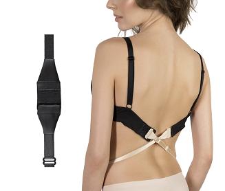 Dwurzędny pasek obniżający zapięcie BA-05 czarny