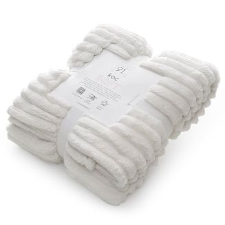 Koc narzuta SOFT 200x220 Design91 biały