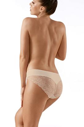 Figi damskie z koronką Babell kod 131 beżowe