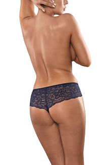 Brazyliany damskie z koronką Babell kod 141 granatowe