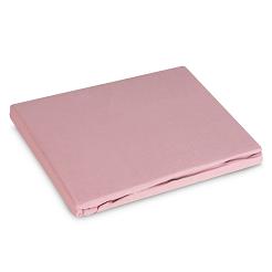 Prześcieradło satynowe z gumką BASIC 160x200x30 Eurofirany pudrowy róż