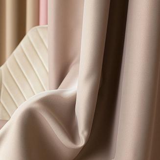 Zasłona gotowa typu blackout na przelotkach DONA 140x 250 ciemny chłodny beż