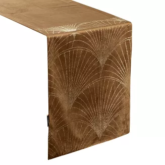 Obrus dekoracyjny BLINK 35x140 Eurofirany brązowy