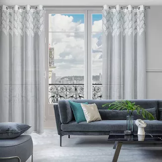 Firana gotowa na przelotkach ANET 140x250 Eurofirany biały