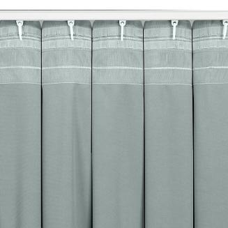 Zasłona gotowa na taśmie MADLEN 140x300 Eurofirany szary