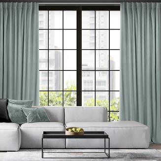 Zasłona gotowa na taśmie MADLEN 140x300 Eurofirany szary