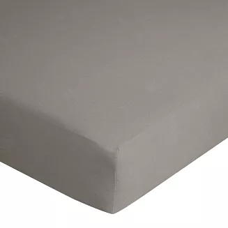 Prześcieradło jersey z gumką  160x200 Eurofirany jasnoszary