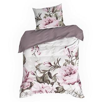 Pościel bawełniana PEONY 140x200 Eurofirany wrzosowy