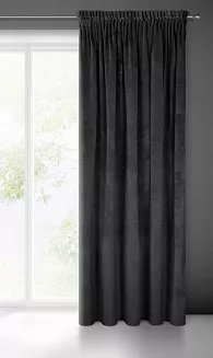 Zasłona gotowa na taśmie VILLA 140x270 Eurofirany czarny