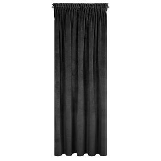 Zasłona gotowa na taśmie VILLA 140x270 Eurofirany czarny