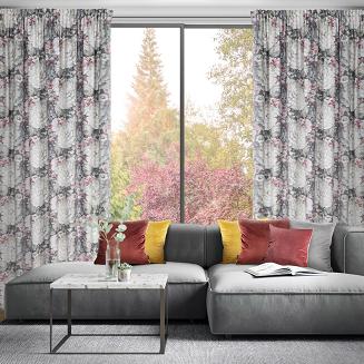 Zasłona gotowa na taśmie LUCIA Eurofirany kremowy