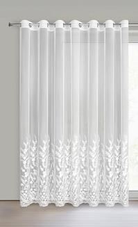 Firana gotowa na przelotkach TALINA 300x250 Eurofirany biały