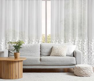 Firana gotowa na przelotkach TALINA 300x250 Eurofirany biały