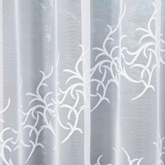 Firanka żakardowa gotowa na żabki BAKARO 520x160 biała
